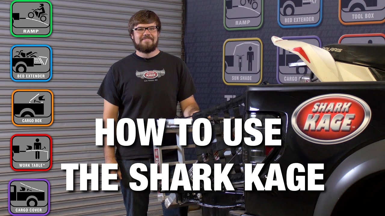 Shark Kage - How To Use The Multifunctional Folding Truck Ramp