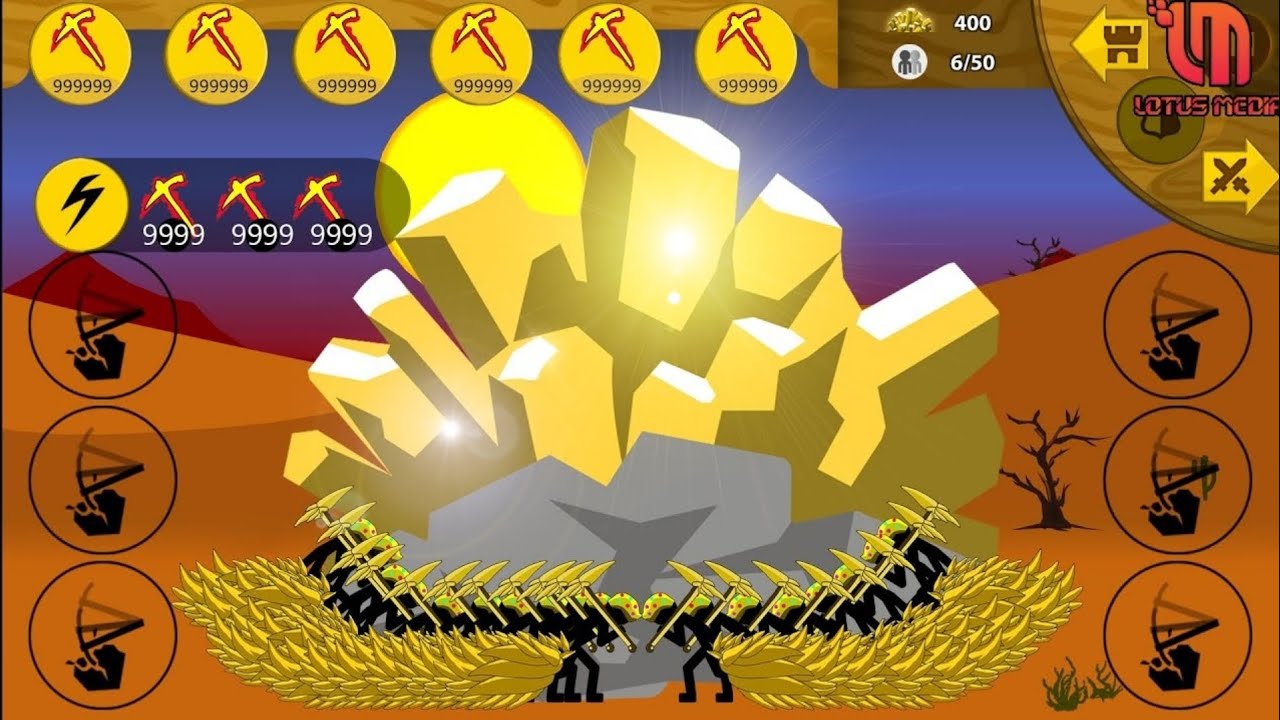 MAX MINER UNLIMITED GOLD, GOLDEN, SKILL| STICK WAR LEGACY