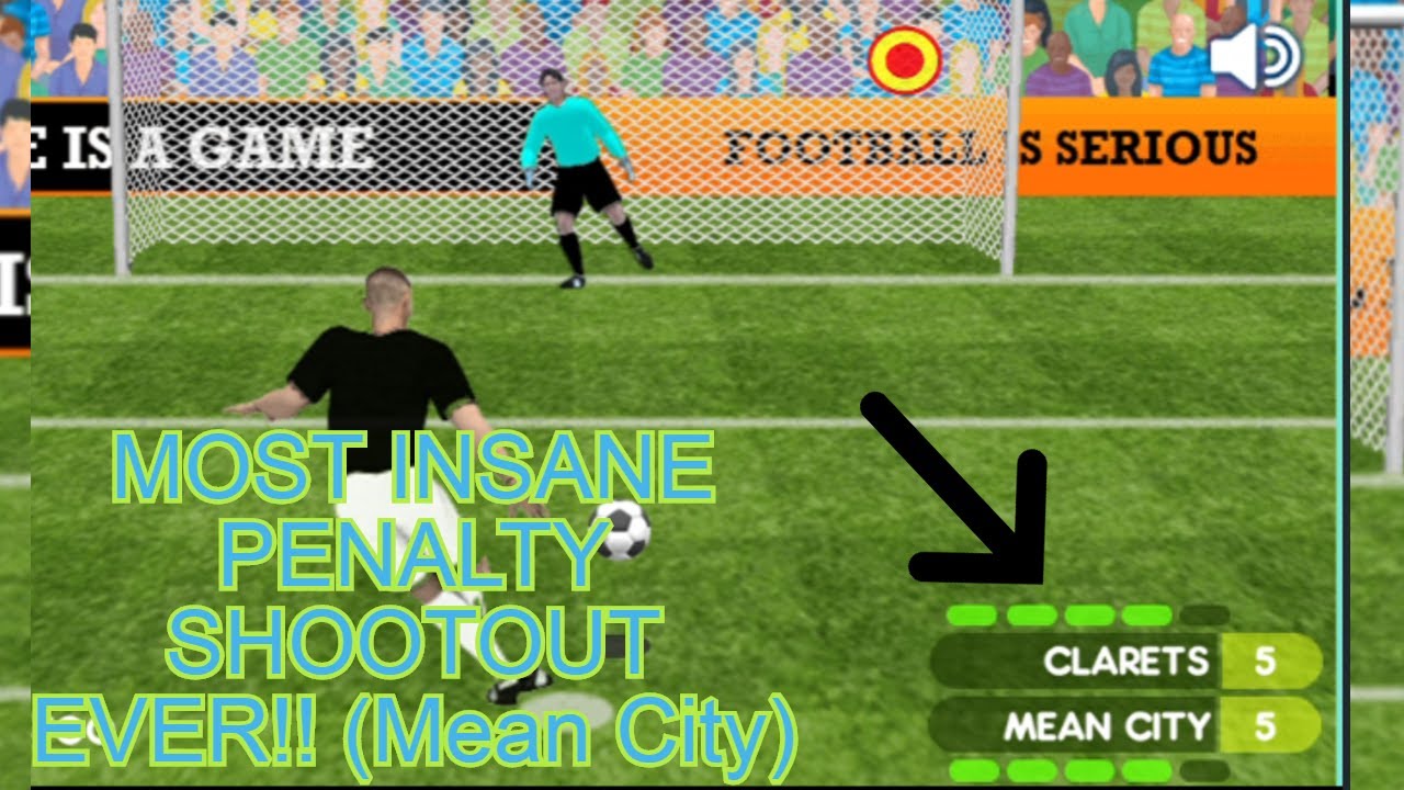 MOST INSANE PENALTY SHOOTOUT EVER!!! (Penalty Shooters 2 Mean city) 