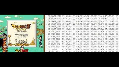 Unused Game Content Dragon Ball Z - Gokuu Gekitoude Unfinished Super Game Boy SOU_TRN SOUND Commands