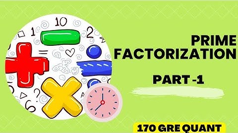 How to do Prime Factorization in GRE | Inclusive Counting GRE (Part-1)