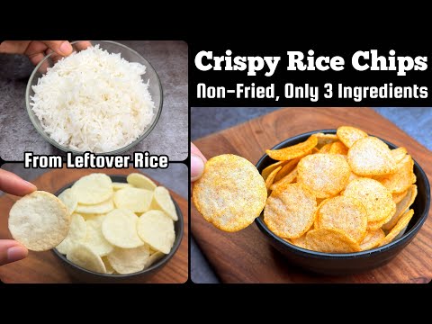 Turn Leftover Rice into Amazing Peri Peri ChipsCrackers Non-Fried  Easy  Delicious Snack Recipe