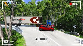 Car and Truck Crossing Accidents - Highway Crashes - BeamNG Drive