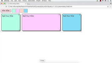 jQueryUI Mini-Project 28 - Online Sticky Notes Part 5