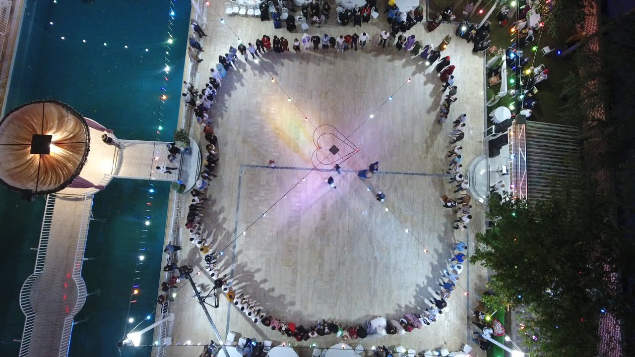 DRON ÇEKİM! İLE süper  DÜĞÜN HALAYI 2021 Havuzbaşı Açık Kır Düğün Salonu Müzik Veysel Canlı