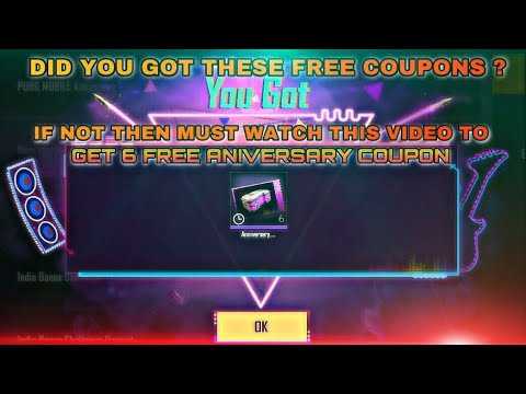 Get  Free Anniversary Crates Coupons In Pubg Mobile | Anniversary Supply Voucher Free Get it NOW