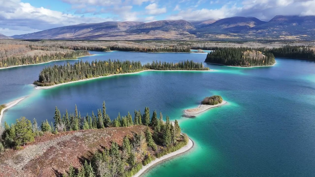 Exploring Canada's Remote Beauty: Drone Footage Along Boya Lk-Cassiar Hwy in our Alaskan camper Pt1