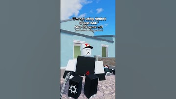 Bro is using AIMBOT😭 #roblox #animation #moonanimator  #shorts