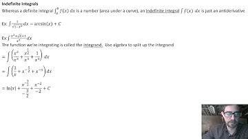24 Indefinite Integrals