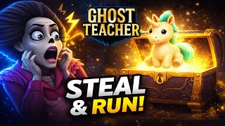 Ghost Teacher 3D – Level 2 Gameplay 👻 | Steal Emma’s Unicorn & Escape Quietly! (Full Walkthrough) screenshot 5