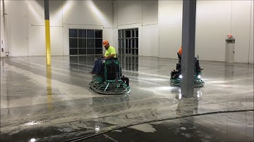 Power Trowel Concrete Polishing Transformation