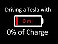Driving a Tesla Model S with Zero Battery Charge