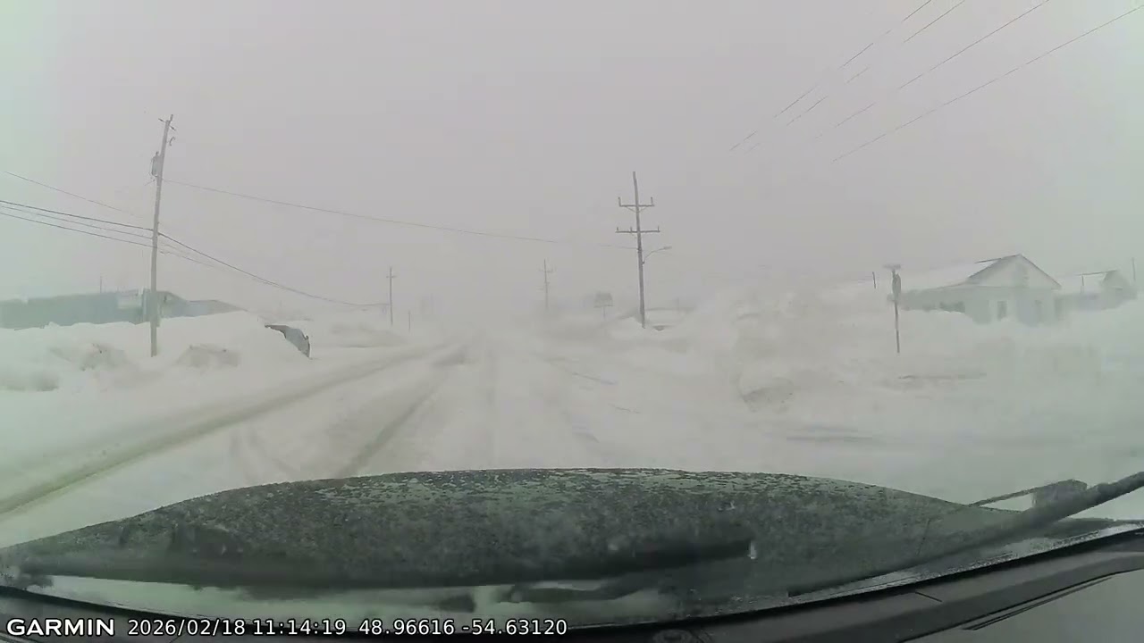 A winter's drive through Gander, Newfoundland and Labrador