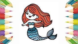 Mermaid/ How to draw a cute Mermaid