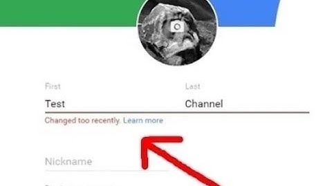 sida loo badalo youtube channel name "changed too recently