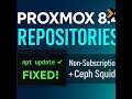 How to Setup Proxmox VE 8.4 Non-Subscription Repositories + Ceph Squid