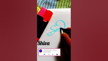 Shiva ❤️ stylish name/ name signature/ #art #calligraphy #nameart #handwriting #viral #name #shorts
