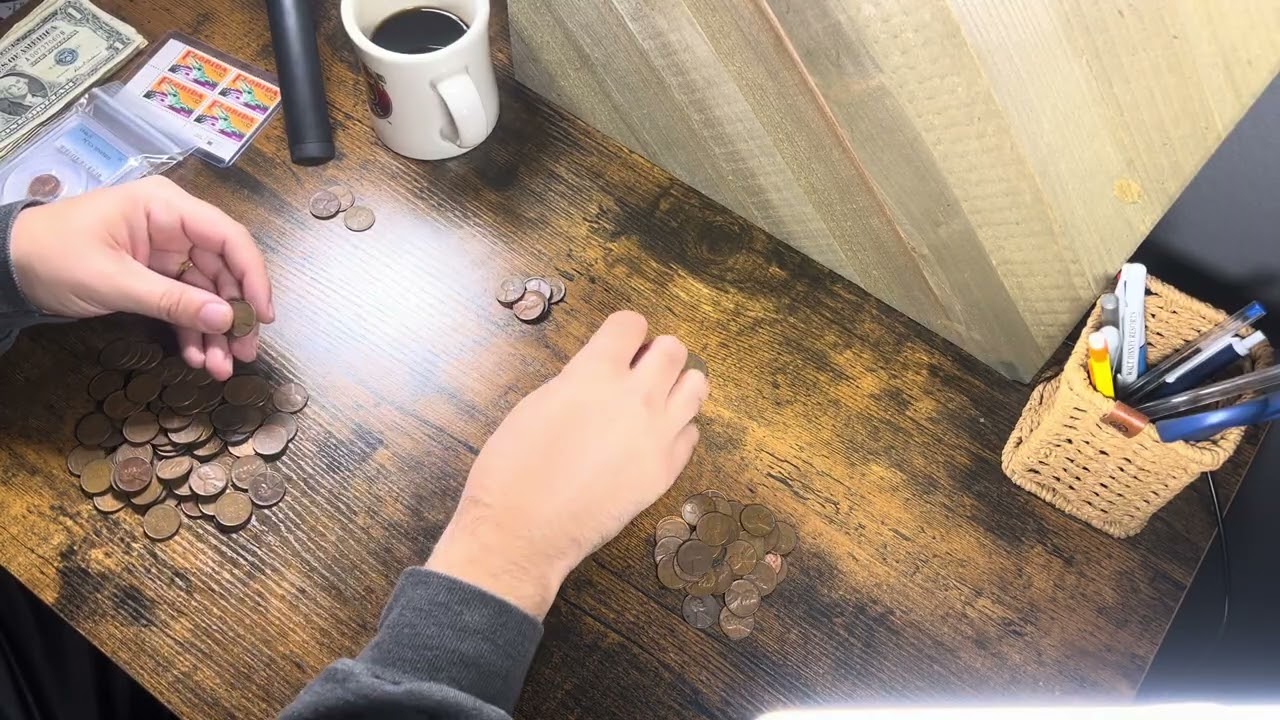 Stacking Copper, Sorting Wheat Pennies 12/16/25