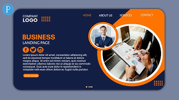 Business Landing Page Design - PixelLab Tutorial
