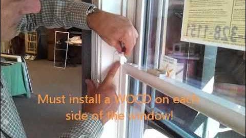 Side Mounted Window Opening Control Device (WOCD) Installation