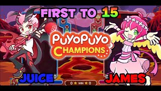Puyo Puyo Champions: Juice (Hed) vs James (Harpy) FT15
