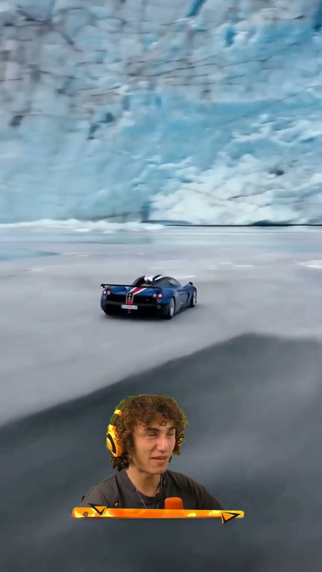 Pagani Racing vs Ice Glacier!?