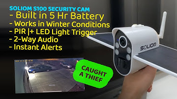 Soliom S100 Solar Camera Setup, Footage and Review - 5 Hr Battery Solar powered security Camera