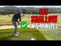 The simplest and easiest drill to shallow your downswing  get in the slot