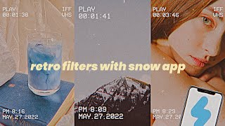 SNOW - The only vhs / super 8 / vintage video editing app you’ll ever need (iOS & android) screenshot 4