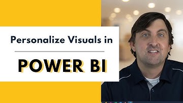 Personalize Visuals in Power BI