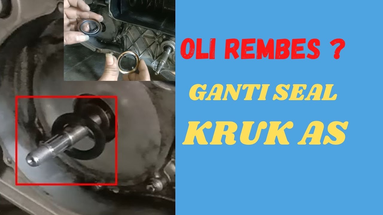 Cara Memasang Seal Kruk As Nmax Supaya Tidak Bocor, ganti seal kruk as