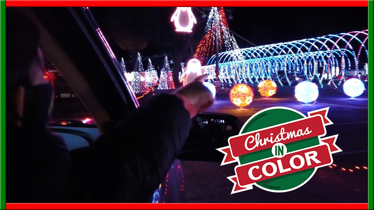 Christmas In Color 2020! Raging Waters - San Dimas. Light Show - Youtube