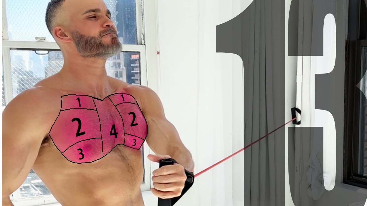 Chest Target Men 13 Resistance Band Chest Exercises and what Part of the Chest they ...