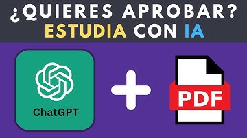 Estudia con Inteligencia artificial y saca mejores notas en tus exámenes | ChatPDF & ChatGPT