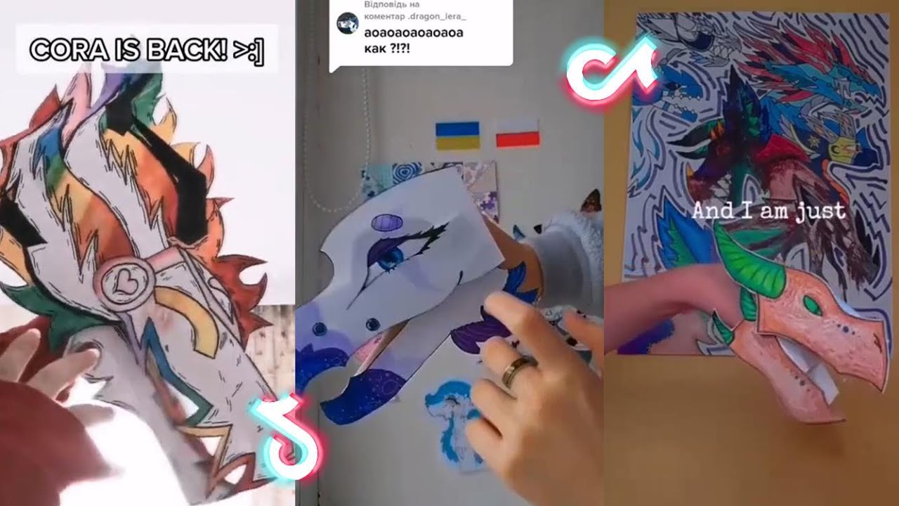 Dragon Puppet TikToks - Paper Dragon TikTok Compilation #16 - YouTube