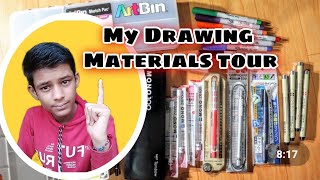 My All Drawing Materials Tour Karan Chatse Art Sketch Painting Tools Drawing Material