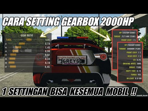 HOW TO SETTING GEARBOX 2000HP / 1695HP OR ALL CARS | Car Parking Multiplayer
