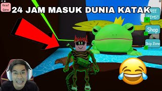 24 JAM MASUK DUNIA KATAK 😂 ESCAPE THE FROG OBBY 🐸