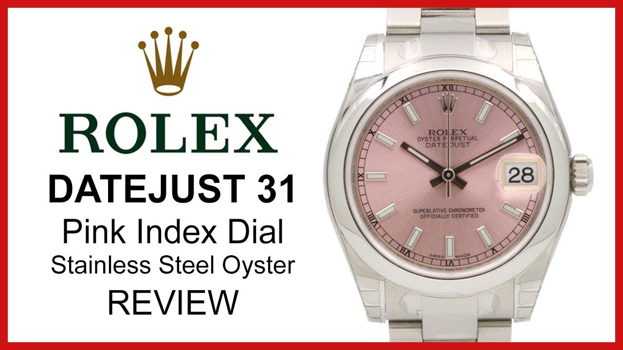 rolex datejust 31 pink dial