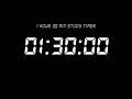 1 Hour 30 Min Study Timer | LCD Countdown | Focus Flow Timer