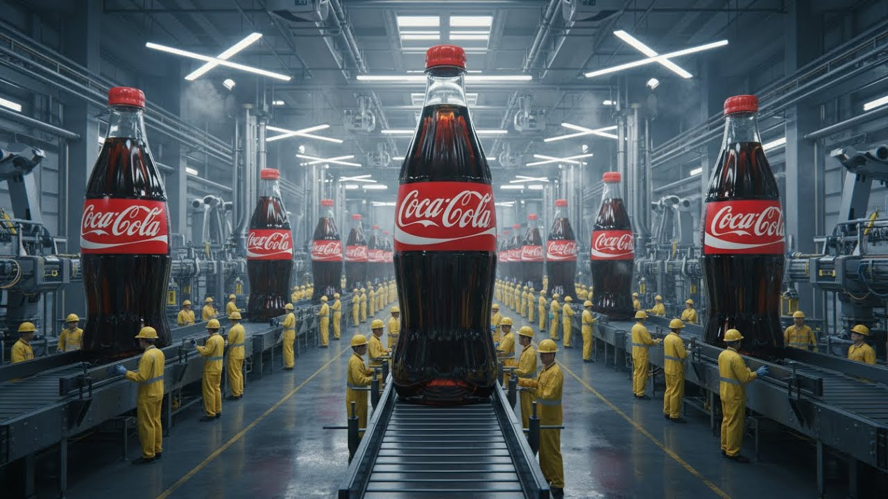 What does it look like inside a modern Coca-Cola beverage processing plant? (The entire process)