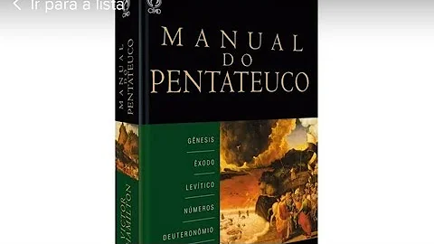 DICA DE LEITURA/MANUAL DO PENTATEUCO,DE VICTOR HAM...