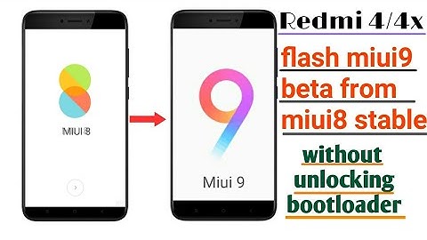 Update Miui 9 beta directly from Miui 8 stable in Redmi 4/4x