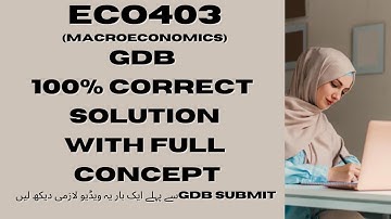 ECO403 GDB SOLUTION FALL 2024|| CORRECT SOLUTION || #ECO403#virtualuniversitygdb #gdb