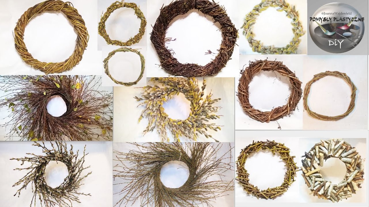 Jak robić podstawy do wieńców z gałązek, pnączy i patyczków - Pomysły Plastyczne DiY