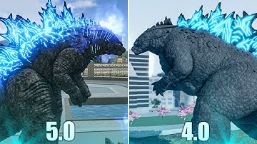 Titanus Godzilla OLD Vs NEW Comparison In Kaiju Arisen UPDATE