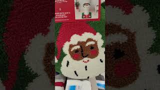 Santa Claus Toilet Lid Cover and Contoured Rug Set - Christmas Decorations