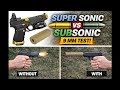 Subsonic vs Supersonic 9mm – Suppressed &amp; Unsuppressed Test (Glock 19 + Banish 9K)
