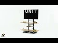 Meta Metal TV Standı Siyah / Meta Black Metal TV Stand