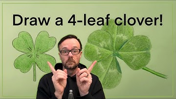 Draw a four-leaf clover two ways!